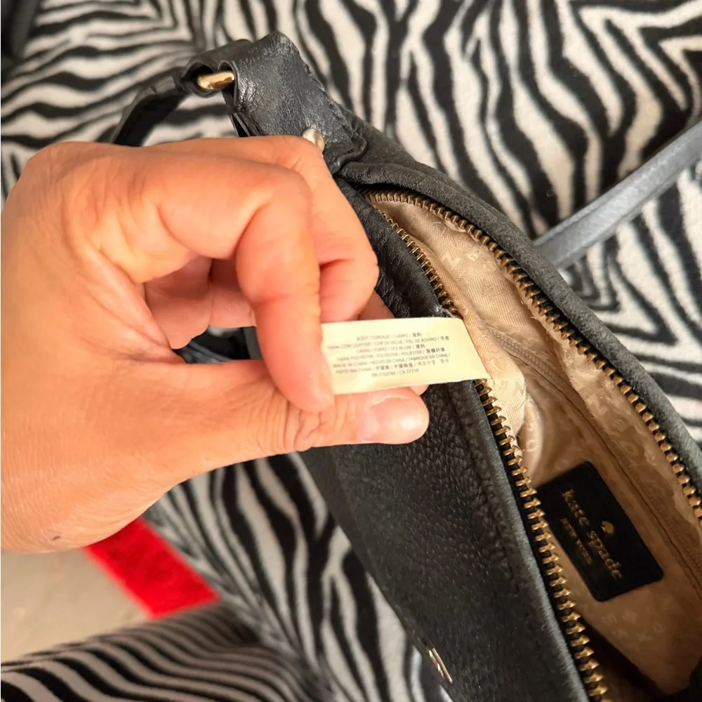 kate spade Black Leather Crossbody Bag
